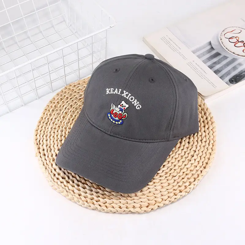 Women's Cartoon Bear Cap Spring Summer Sun Hat - Image 2