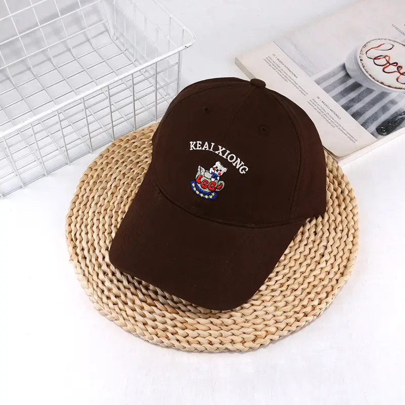 Women's Cartoon Bear Cap Spring Summer Sun Hat - Image 3