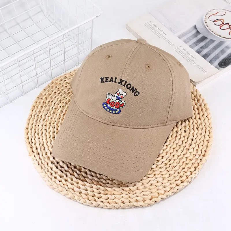 Women's Cartoon Bear Cap Spring Summer Sun Hat - Image 7