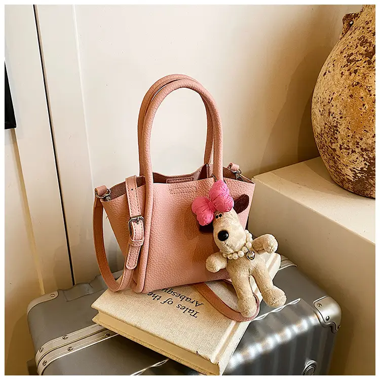 Women's Cross-Border Handheld Bucket Bag with Cute Doll Decor — feature 23