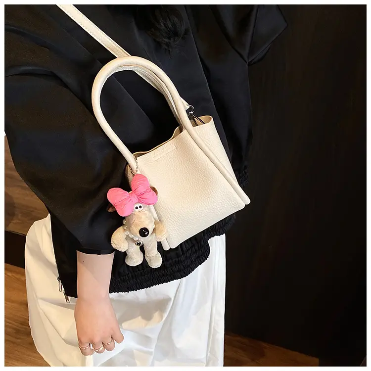 Women's Cross-Border Handheld Bucket Bag with Cute Doll Decor — feature 26