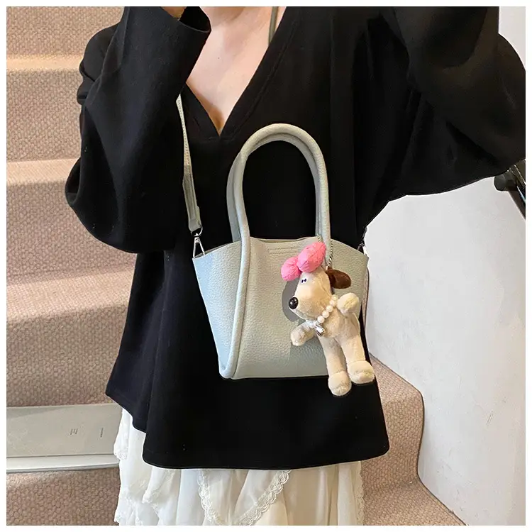 Women's Cross-Border Handheld Bucket Bag with Cute Doll Decor — feature 30