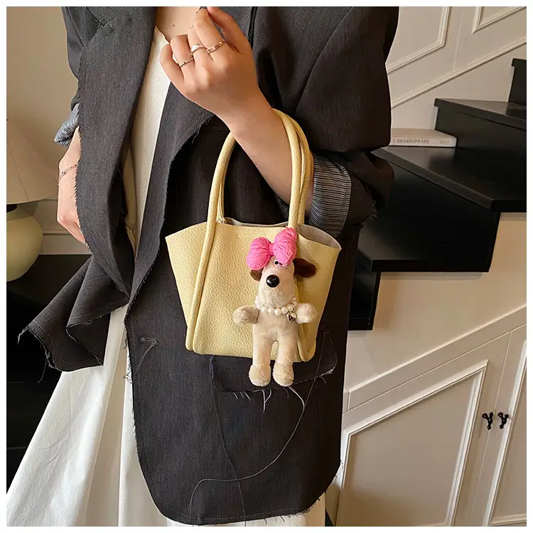 Women's Cross-Border Handheld Bucket Bag with Cute Doll Decor — feature 34