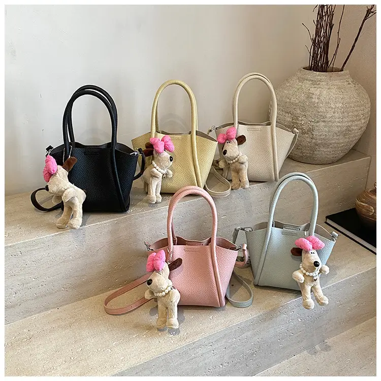 Women's Cross-Border Handheld Bucket Bag with Cute Doll Decor — feature 9
