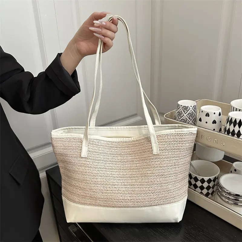 Casual Straw Woven Large Bag for Women - Image 7
