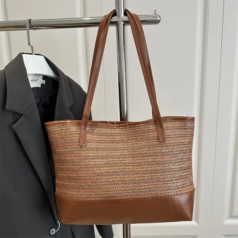 Casual Straw Woven Large Bag for Women - Image 4