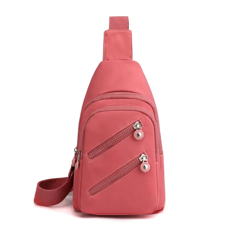 Women's Nylon Crossbody Bag with Cat Print - Image 2