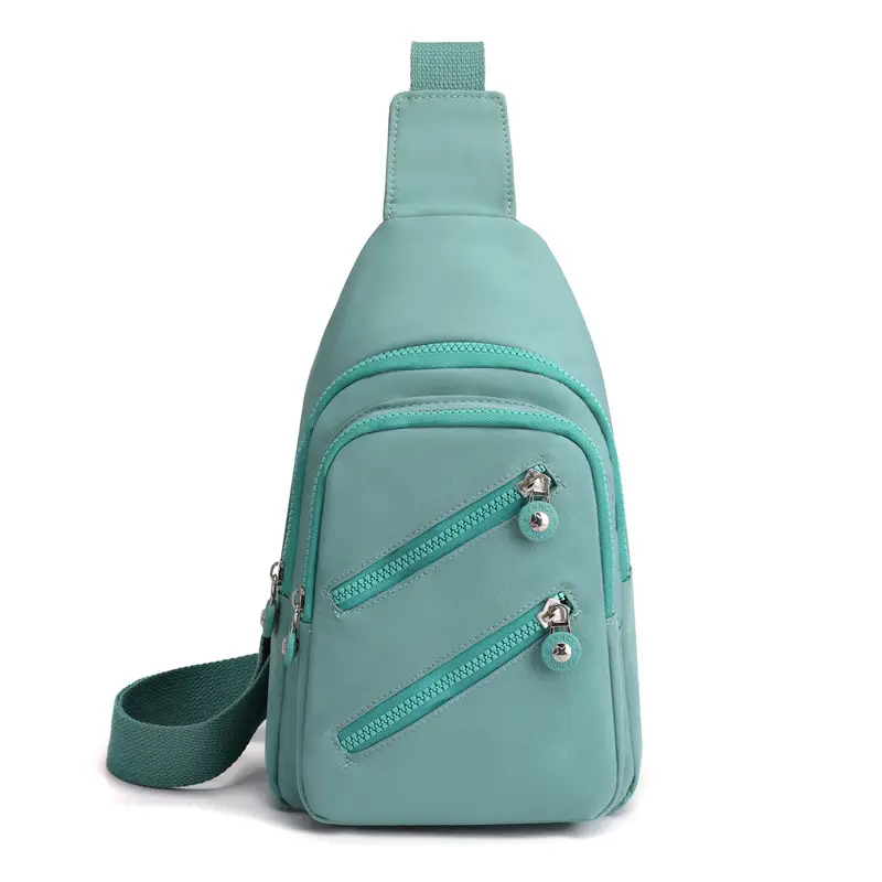 Women's Nylon Crossbody Bag with Cat Print - Image 3