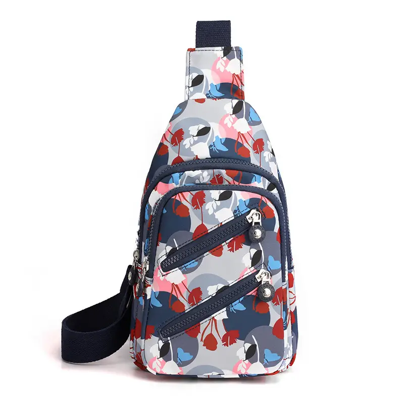 Women's Nylon Crossbody Bag with Cat Print - Image 7