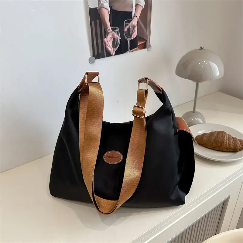 Women's Casual Nylon Shoulder Bag Beige 2025 Summer - Image 7