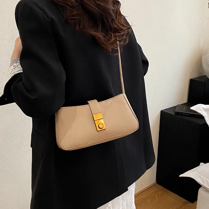 Korean Style Beige Crossbody Bag for Women - Image 6