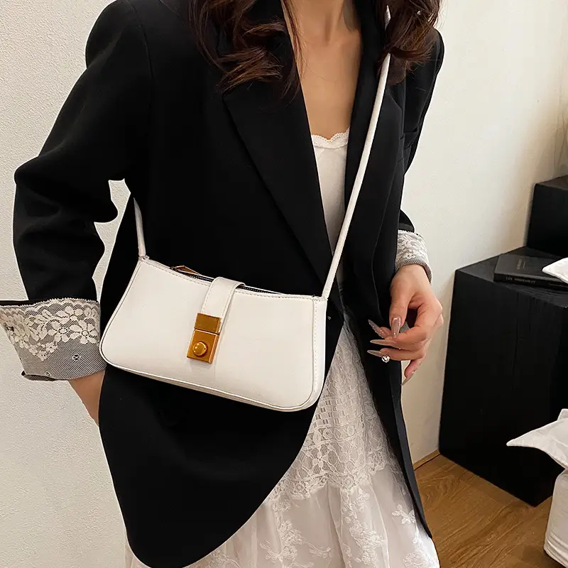 Korean Style Beige Crossbody Bag for Women - Image 7