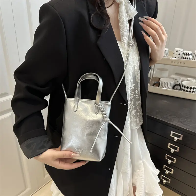 Red Textured Shoulder Bag for Women 2025