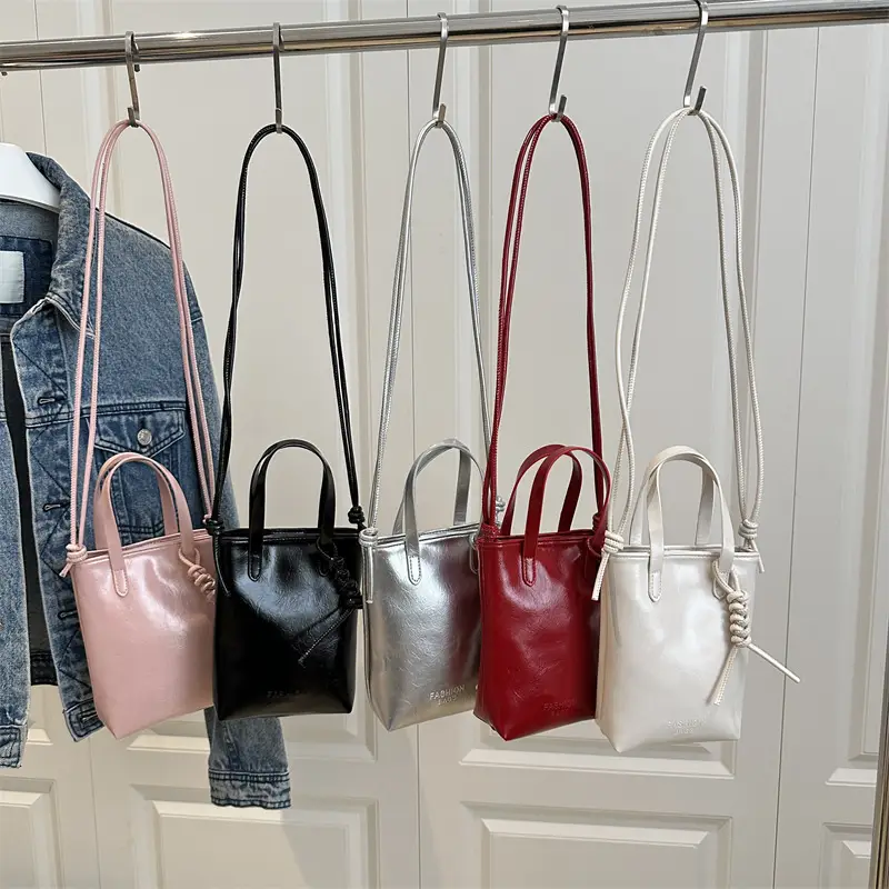 Red Textured Shoulder Bag for Women 2025