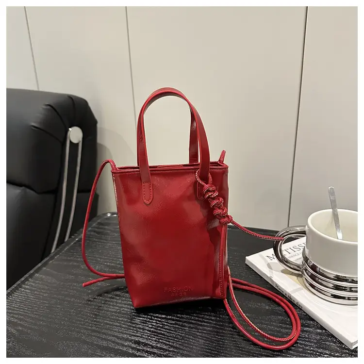 Red Textured Shoulder Bag for Women 2025 — feature 22