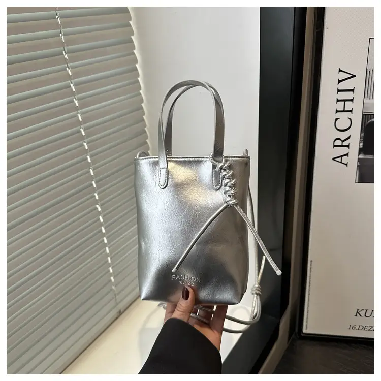Red Textured Shoulder Bag for Women 2025