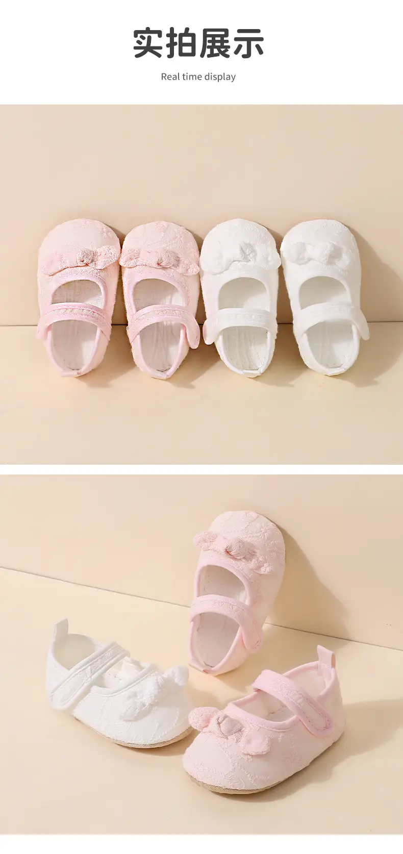Baby Shoes Spring and Autumn June-December Cloth Slip-proof Female Treasure Princess Shoes Baby Toddler Shoes Soft Sole Strap Floor Children's Shoes — feature 8