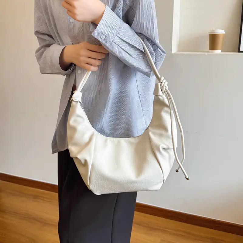 Retro Korean Style Brown Leather Handbag 2025 - Image 7