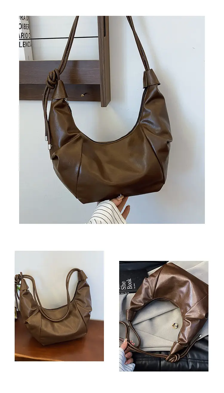 Retro Korean Style Brown Leather Handbag 2025 — feature 21