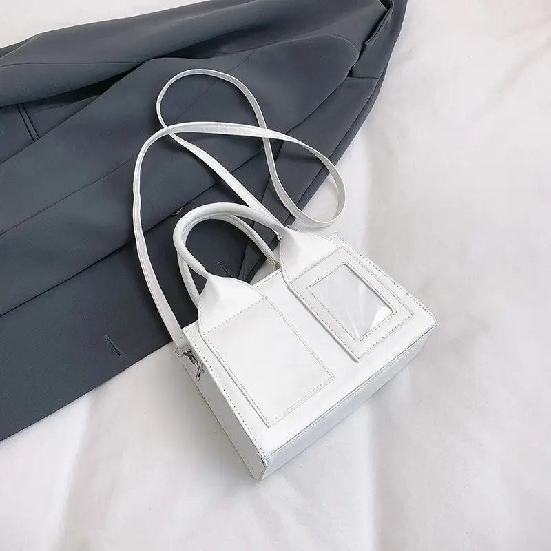 White Square Shoulder Bag for Women 2025 - Image 2