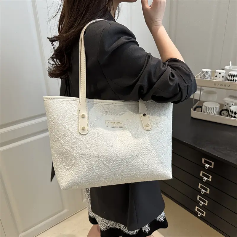 Pink Quilted Women's Tote Bag 2025 New Style - Image 6