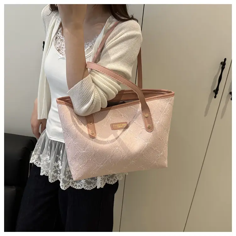Pink Quilted Women's Tote Bag 2025 New Style — feature 25