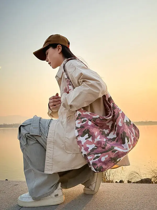 Camouflage Crossbody Bag Large Capacity Women Casual - Image 8