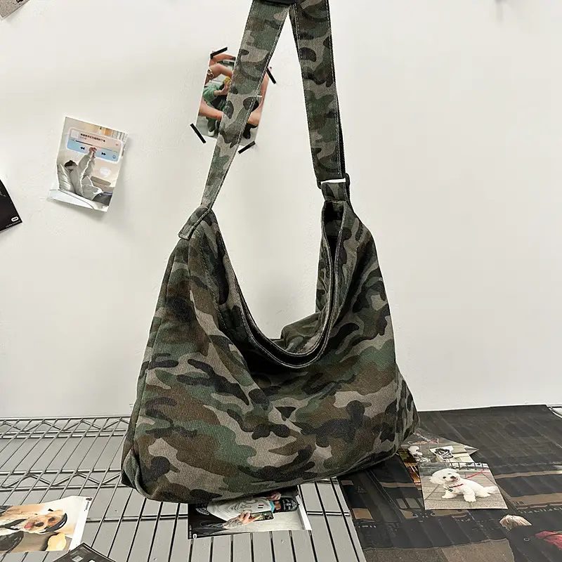 Camouflage Crossbody Bag Large Capacity Women Casual - Image 3