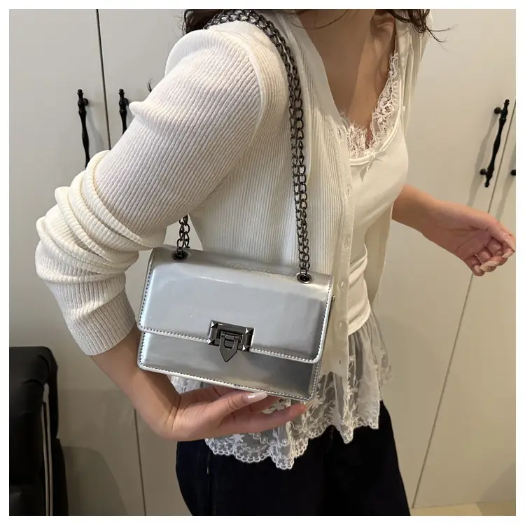 Orange Lock Chain Crossbody Bag for Women 2025 — feature 26
