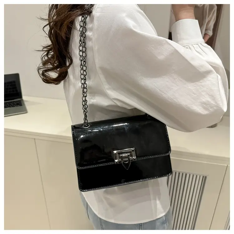 Orange Lock Chain Crossbody Bag for Women 2025 — feature 29
