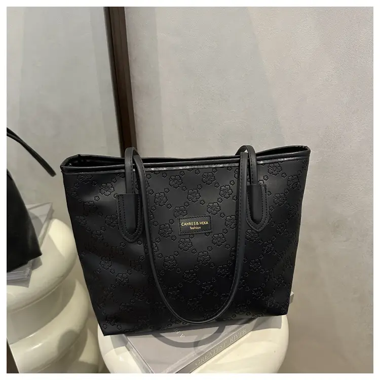Black Embossed Shoulder Bag for Women 2025 — feature 25