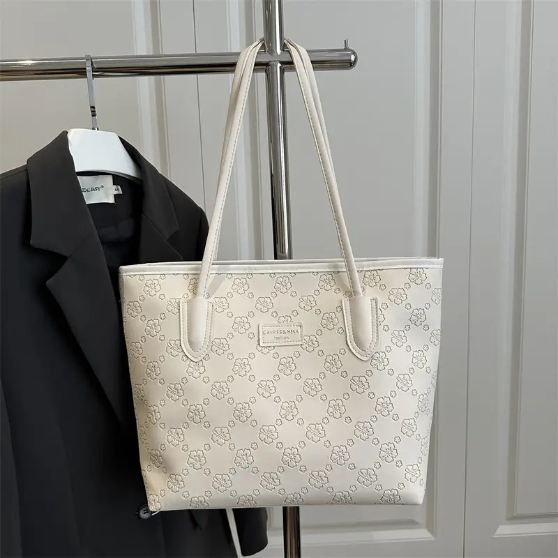 Black Embossed Shoulder Bag for Women 2025 - Image 3