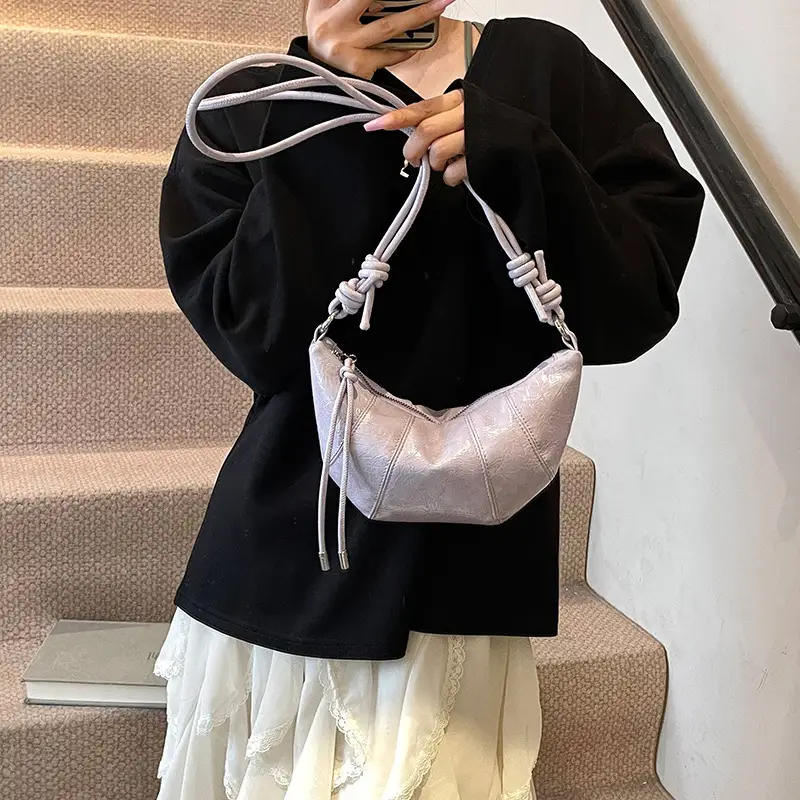 Women's Cream Shoulder Bag with Doll Decor - Image 7