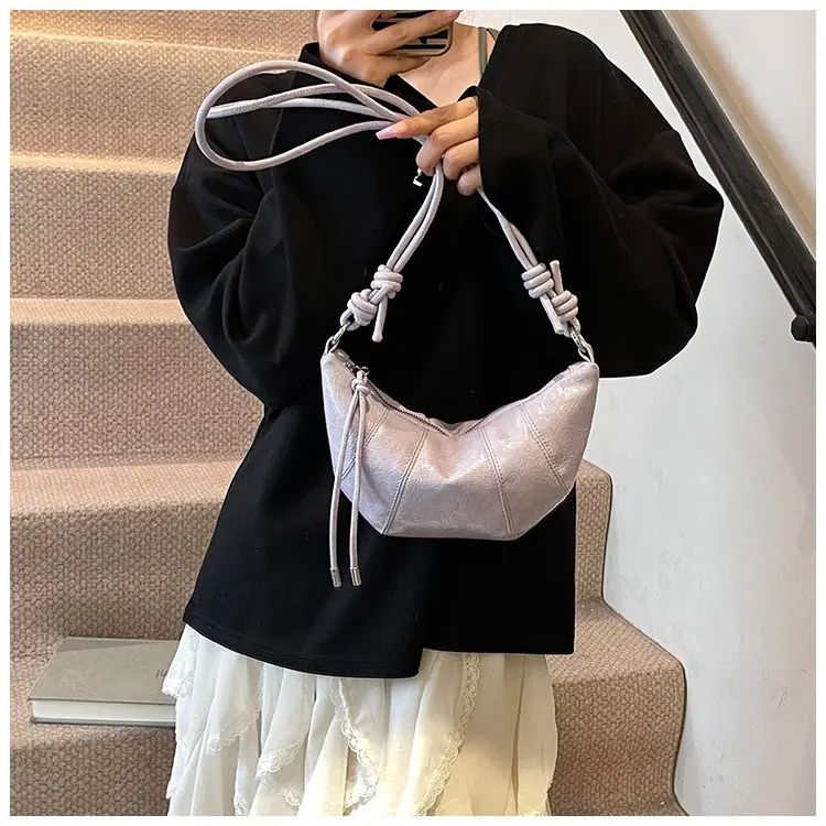 Women's Cream Shoulder Bag with Doll Decor — feature 11