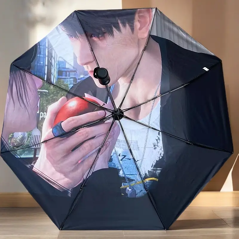 Portable 30% Full-Auto Umbrella Black UV Sunscreen