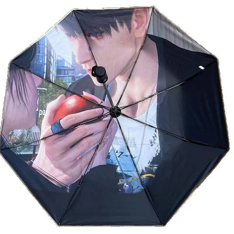 Portable 30% Full-Auto Umbrella Black UV Sunscreen