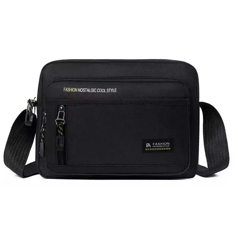 Men's Waterproof Oxford Shoulder Bag Green Black - Image 14