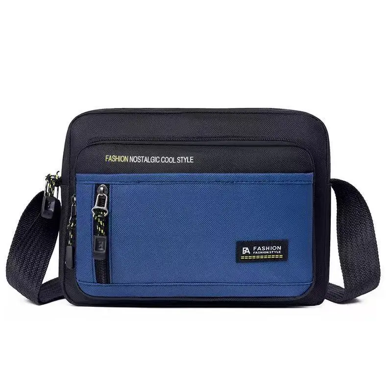 Men's Waterproof Oxford Shoulder Bag Green Black - Image 15