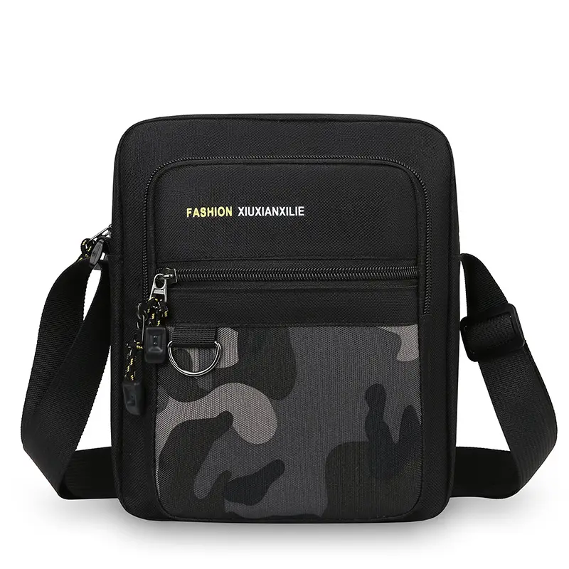 Men's Waterproof Oxford Shoulder Bag Green Black - Image 17