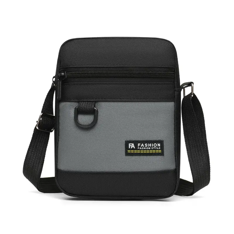 Men's Waterproof Oxford Shoulder Bag Green Black - Image 2