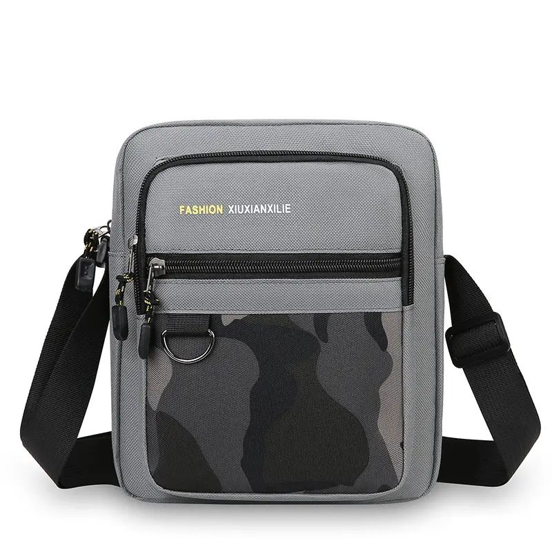 Men's Waterproof Oxford Shoulder Bag Green Black - Image 20
