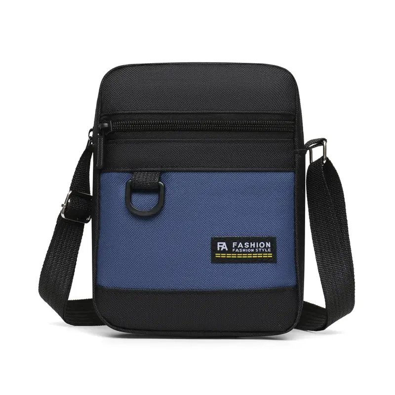 Men's Waterproof Oxford Shoulder Bag Green Black - Image 3