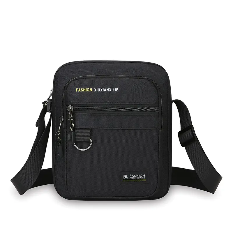 Men's Waterproof Oxford Shoulder Bag Green Black - Image 5