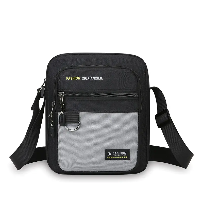 Men's Waterproof Oxford Shoulder Bag Green Black - Image 7