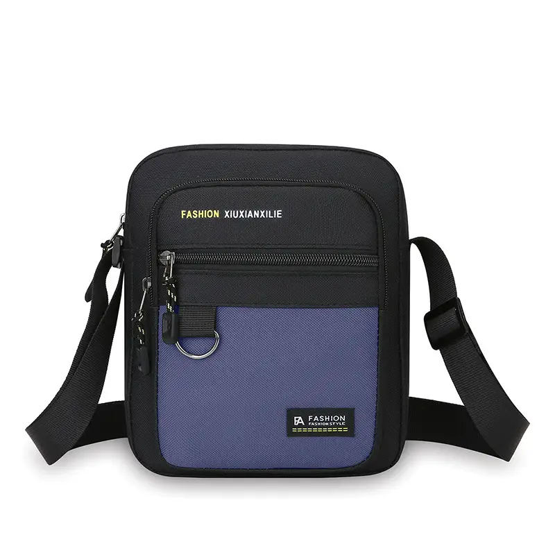 Men's Waterproof Oxford Shoulder Bag Green Black - Image 8