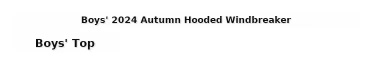 Boys Hooded Trench Coat Brown White Graphic 2025 — feature 1