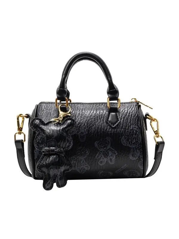 Women's Printed Crossbody Bag with Leather Handles - Image 21