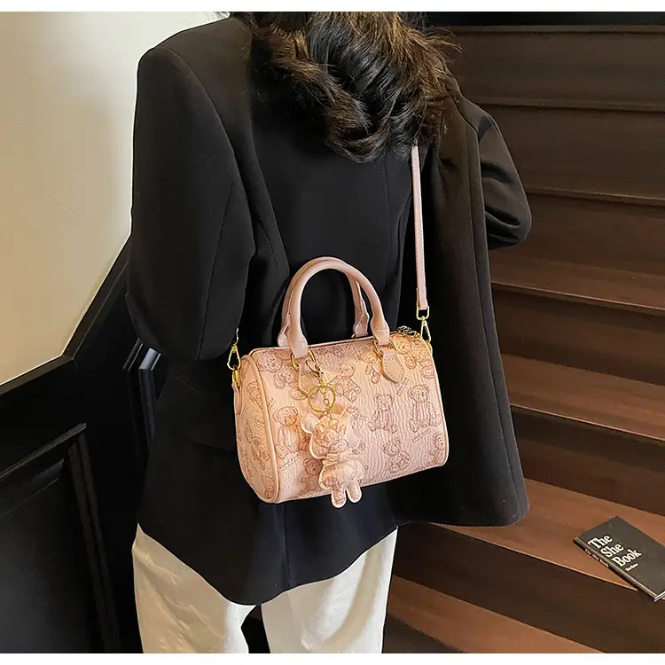 Women's Printed Crossbody Bag with Leather Handles — feature 14