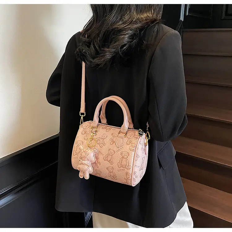 Women's Printed Crossbody Bag with Leather Handles — feature 15