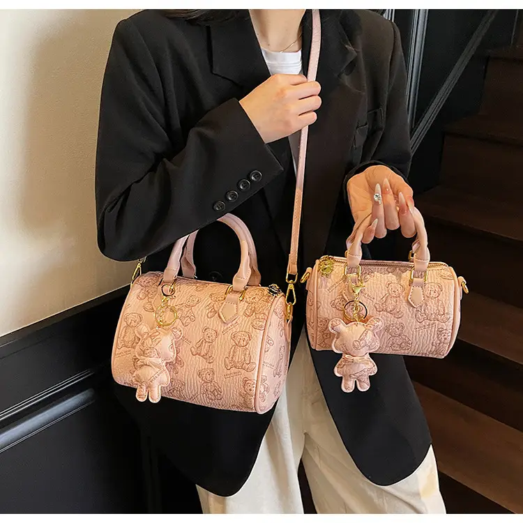 Women's Printed Crossbody Bag with Leather Handles — feature 16